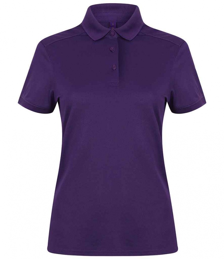 Henbury H461 Ladies Slim Fit Stretch Microfine Piqu Polo Shirt